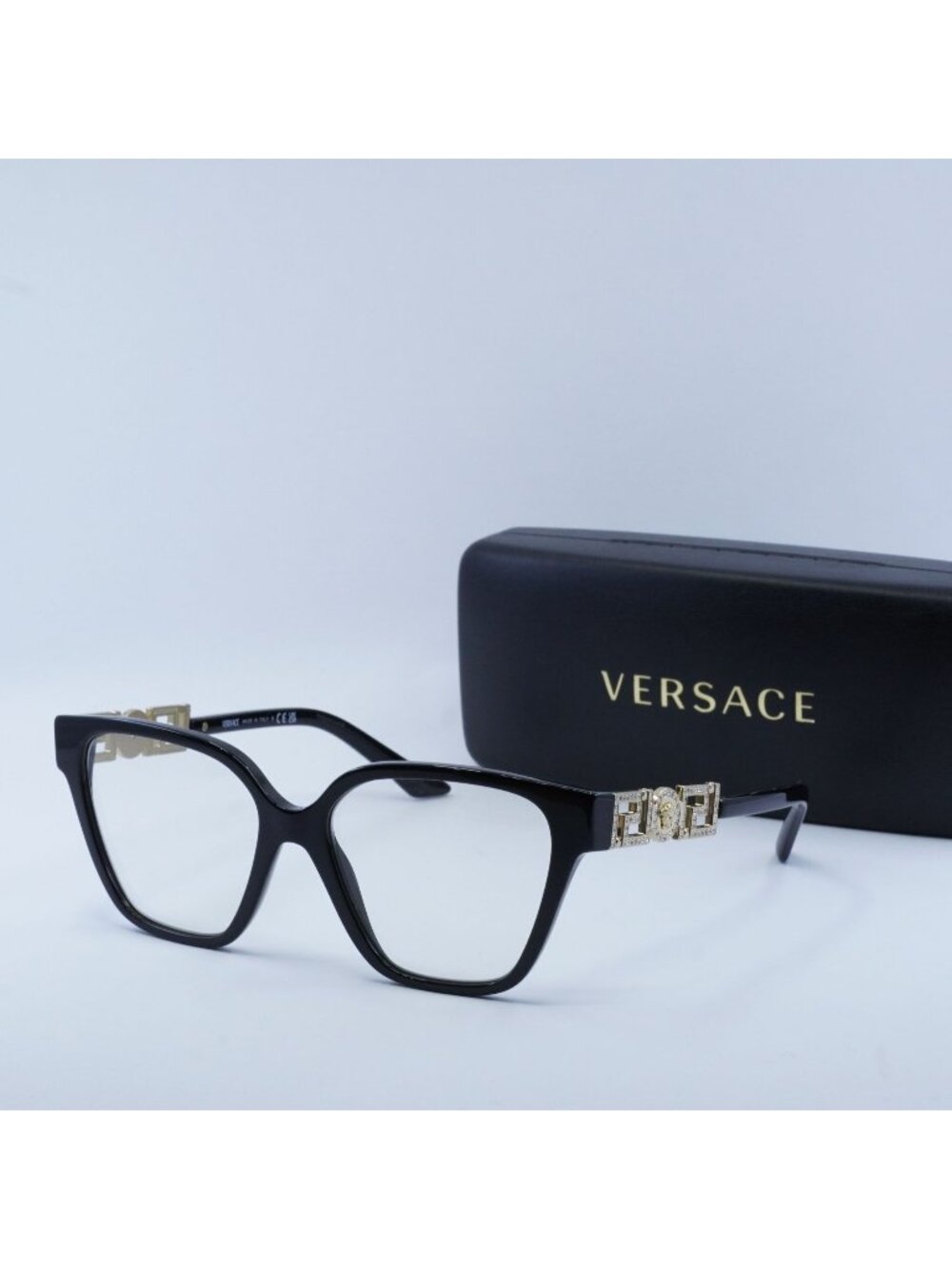 Versace VE3358B GB1 Cat Eye Eyeglasses – Black 52mm